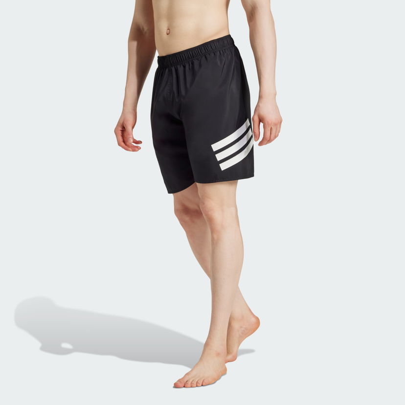Kratke hlače adidas Performance 8-Inch 3-Stripes Swim Shorts Črna | JF6088