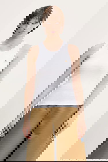 Majica brez rokavov Fiorucci Fiorucci Angel Patch Ribbed Tank Top Bela | W02SPTTA324CJ01WH01, 0