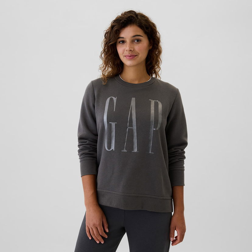 Pulover GAP Sweatshirt Logo Sweatshirt Cast Iron L Siva | 540907-00
