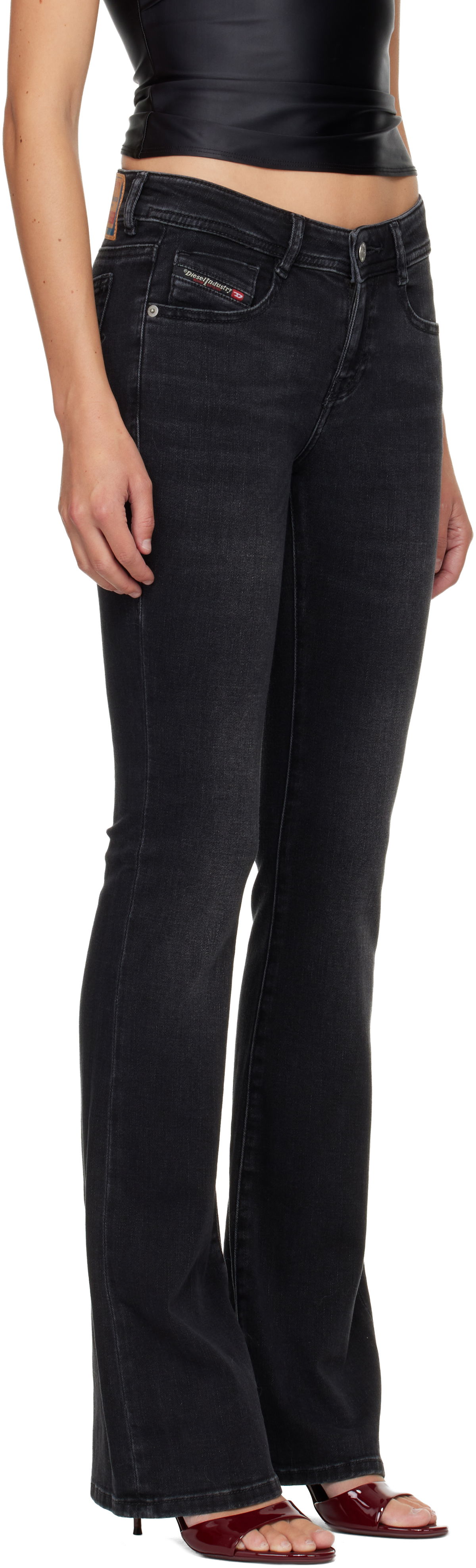 Kavbojke Diesel 1969 D-Ebbey Flared Jeans Črna | A11003 0DBDN, 1