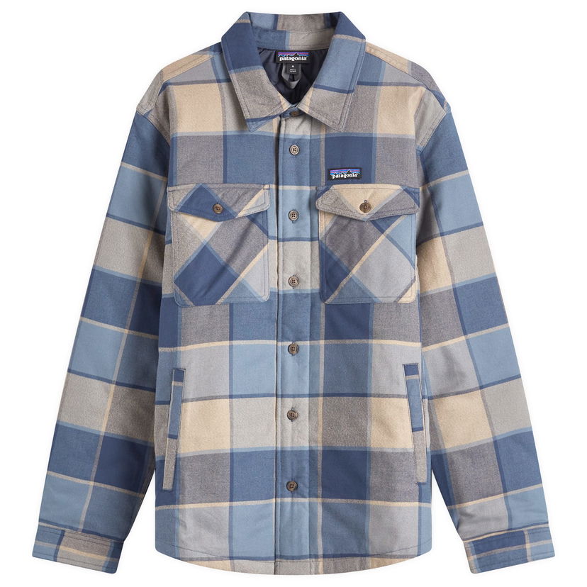 Srajce Patagonia Insulated Fjord Flannel Shirt Modra | 20386-WMBL