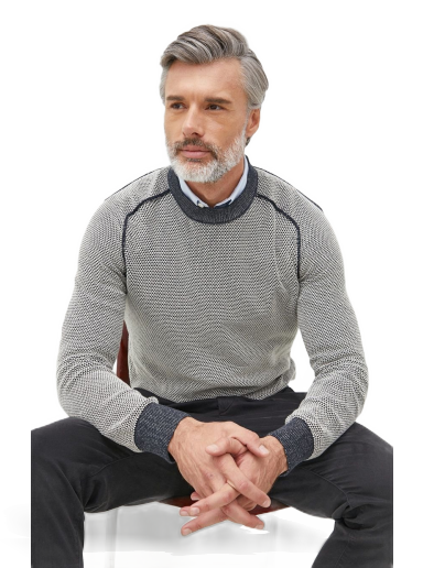 Pleteni pulover BOSS Crewneck Sweater Večbarvna | 50474881