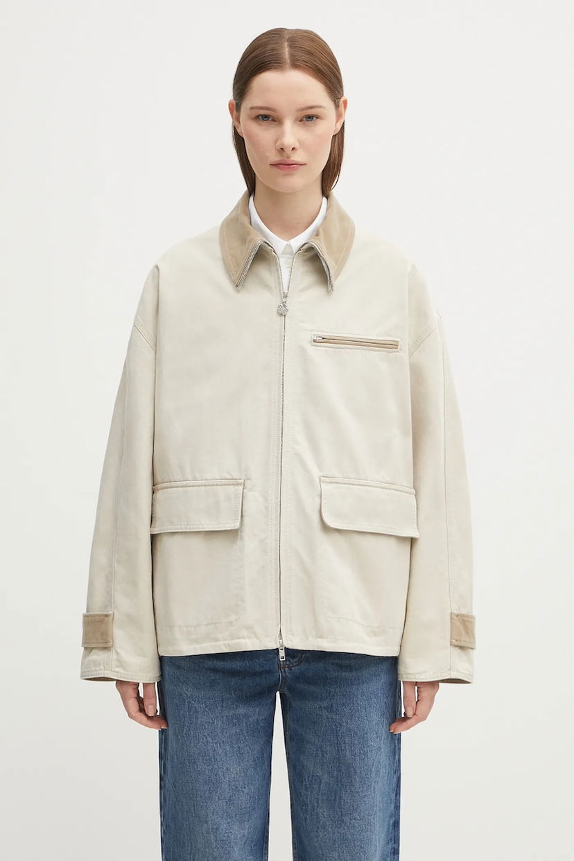 Jakna KENZO Kenzo Workwear Oversize Jacket Bež | FF62VE2729HA
