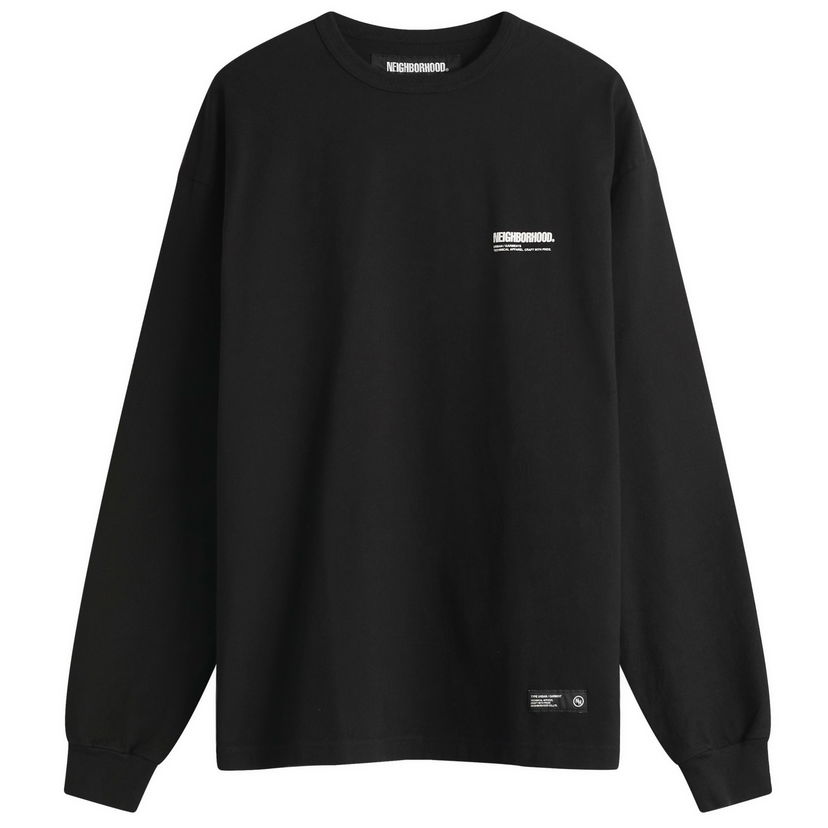 Pleteni pulover Neighborhood Neighborhood Classic Logo Longsleeve T-Shirt, Size Large Črna | 251FPNH-CSM03-BLK