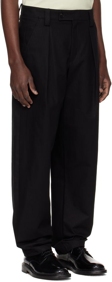 Hlače A.P.C. A.P.C. Renato Pleated Trousers Črna | COHHW-H08428, 1