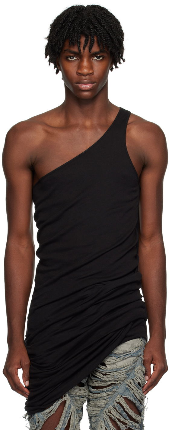 Majica brez rokavov Rick Owens DRKSHDW Double Ziggy Banana Tank Top Črna | DU02C5161 B, 0