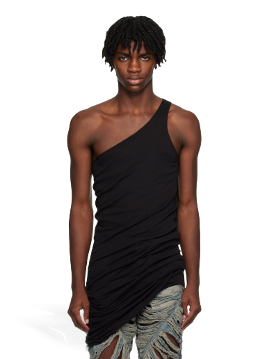 Majica brez rokavov Rick Owens DRKSHDW Double Ziggy Banana Tank Top Črna | DU02C5161 B
