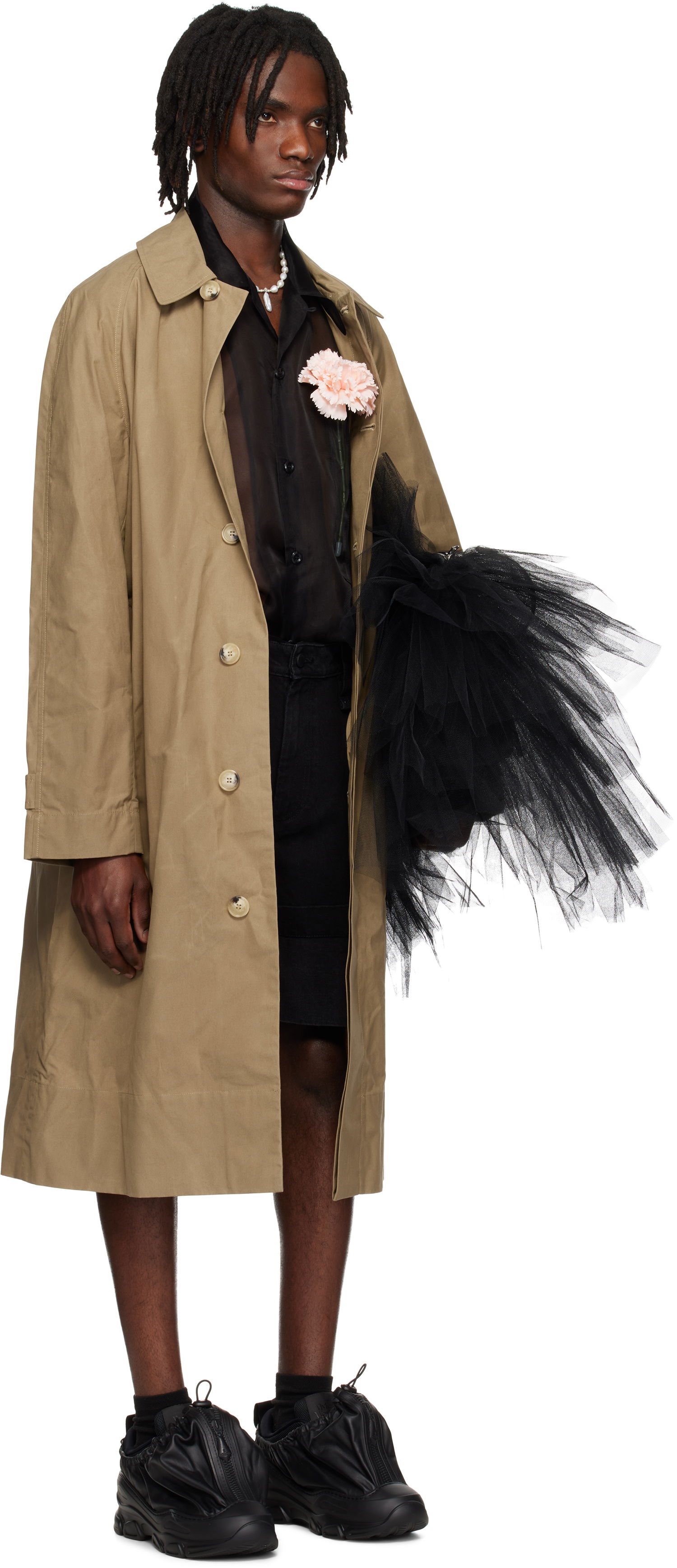 Trenčkot Simone Rocha Simone Rocha Car Trench Coat Bež | 2068D 1247, 1