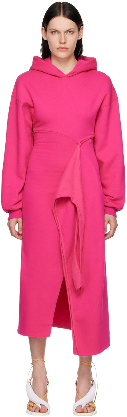 Obleke Ottolinger Ottolinger Hooded Midi Dress Roza | 1501506