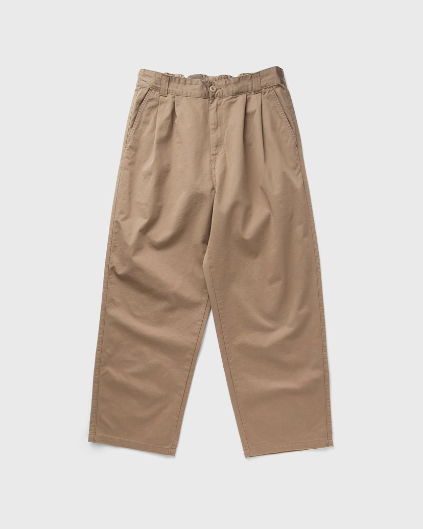 Hlače Carhartt WIP Marv Pleated Cotton Twill Pants Bež | I033129-8Y.06