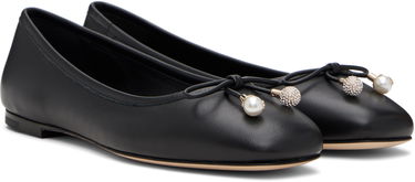 Superge in čevlji Jimmy Choo Jimmy Choo Elme Pearl Ballerina Flats Črna | ELME FLAT, 3