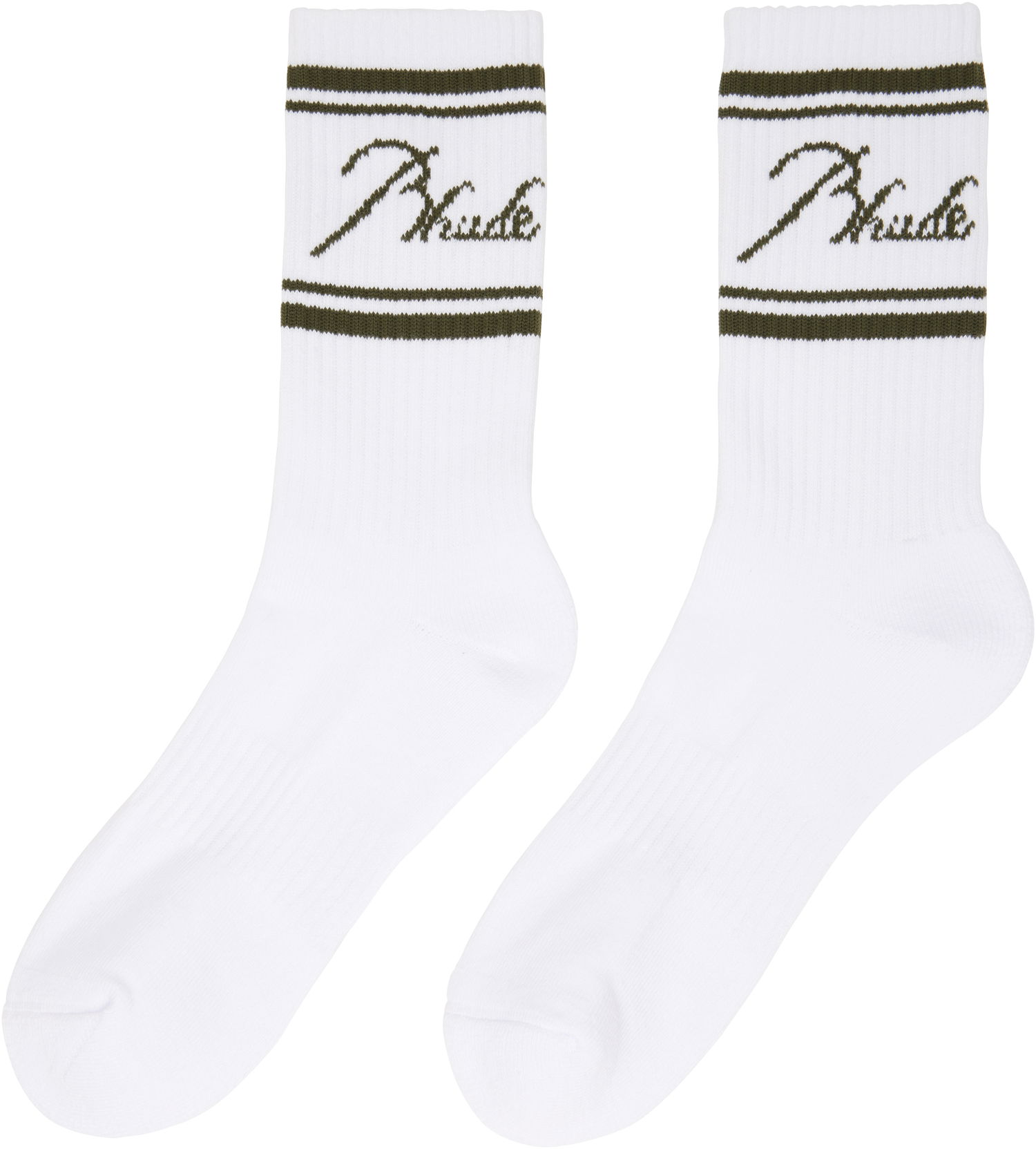 Nogavice Rhude Rhude Script Logo Socks Bela | RHPS25SO03117, 1