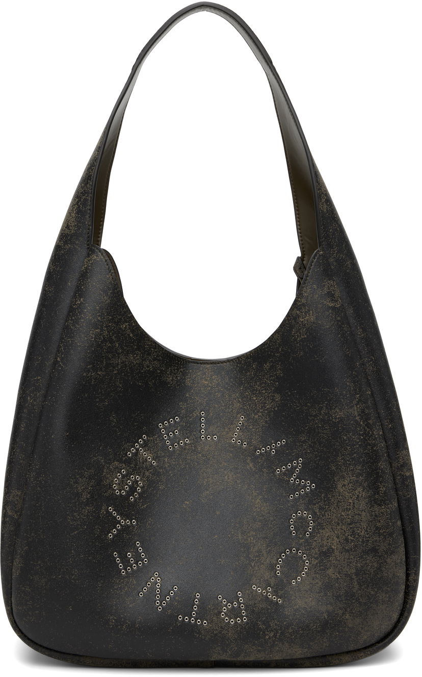 Tote bag Stella McCartney Stella McCartney Logo Slouchy Aged Large Tote Črna | 7B0102WP0591