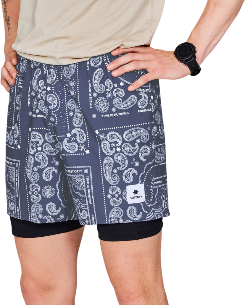 Kratke hlače Saysky Saysky Paisley 2 In 1 5" Pace Shorts Mornarica | mmrsh03c1020