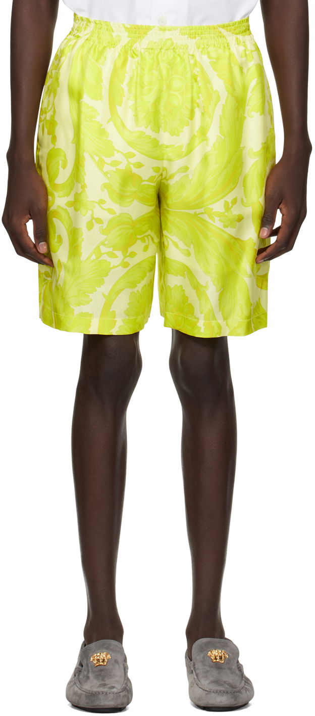Kratke hlače Versace Barocco Shorts Rumena | 1002476_1A09582