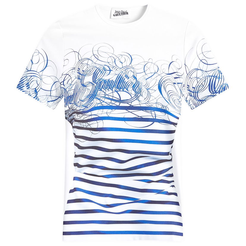 Majica Jean Paul Gaultier Signature Graphic T-Shirt Bela | 2430FTS089J5550159