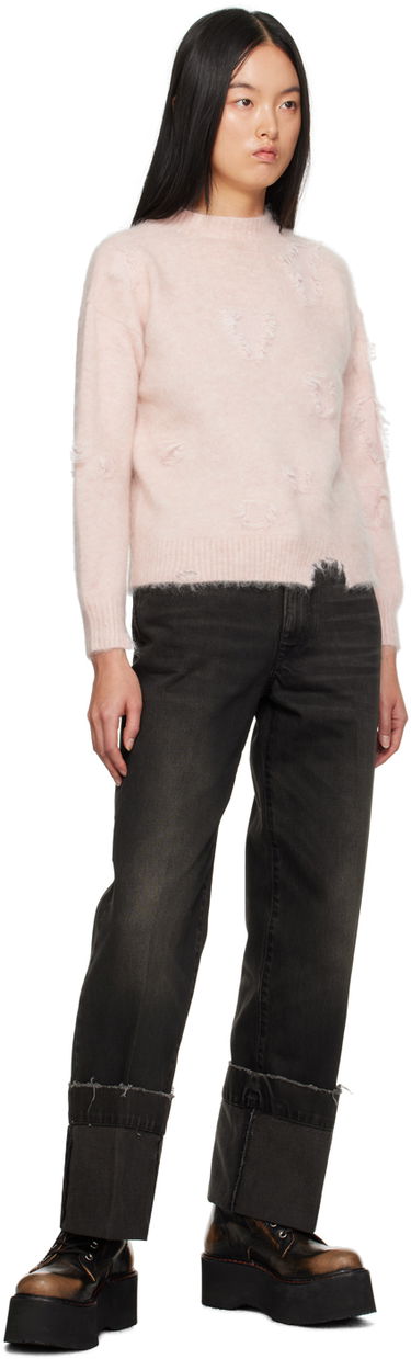 Pleteni pulover R13 R13 Deconstructed Fuzzy Sweater Roza | R13WY174-Y105B, 3