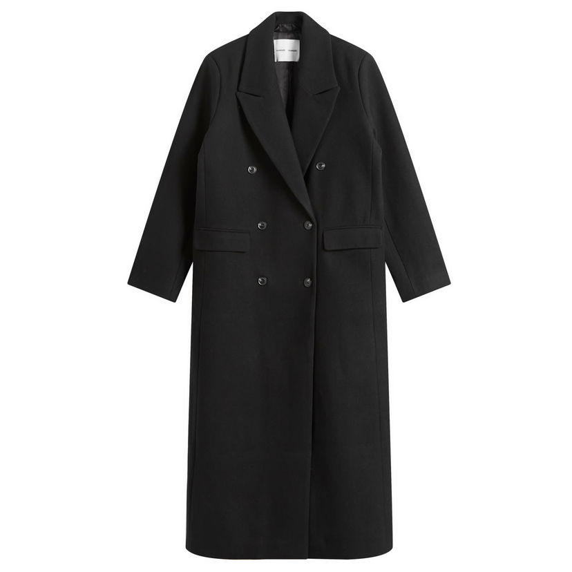 Plašči Samsoe Samsoe Sajill Wool Coat W Črna | F25300152-CLR000021