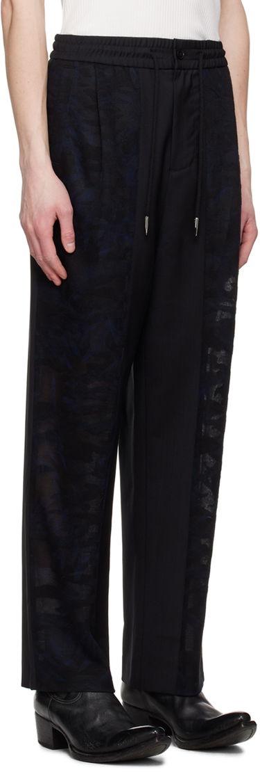 Hlače Feng Chen Wang Feng Chen Wang Paneled Trousers Črna | FMS15TR13, 1
