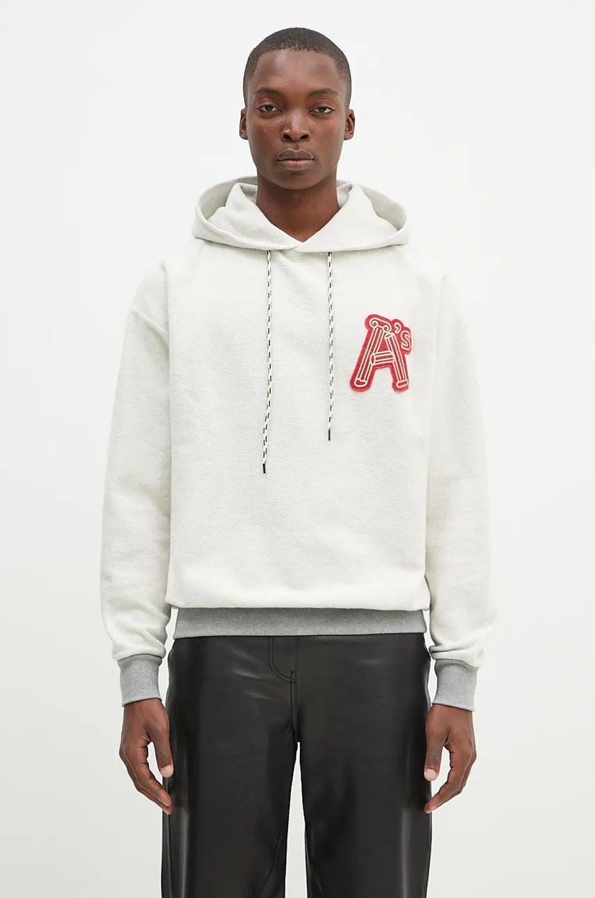 Pulover Aries Reverse Column A Hoodie Siva | AR2001202, 0