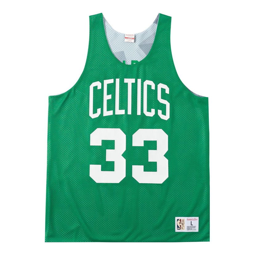 Majica brez rokavov Mitchell & Ness Celtics Basketball Jersey Zelena | TMTK3208-BCEYYLBIKYGN