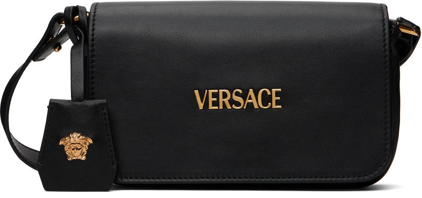 Torba za čez ramo Versace Tag Mini Shoulder Bag Črna | 1018747_1A13171_1B00V