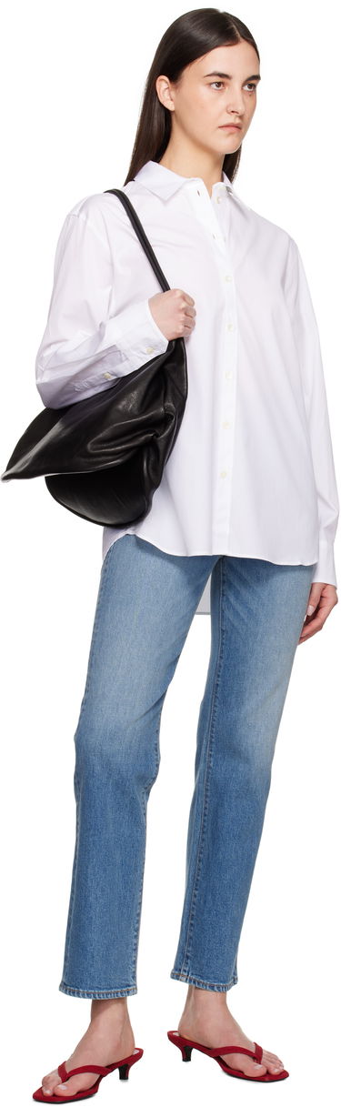 Srajce Anine Bing Anine Bing Essie Button-Down Shirt Bela | A-07-11028-WTI26, 3