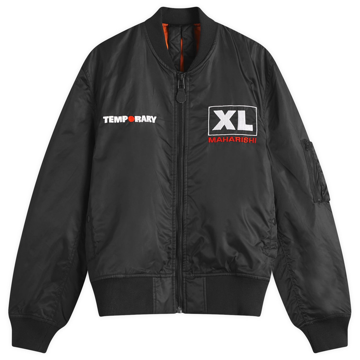 Bomber jakna Maharishi Maharishi XL Temporary Celeste MA-1 Flight Jacket, Size Large Črna | 6109-BLK, 1