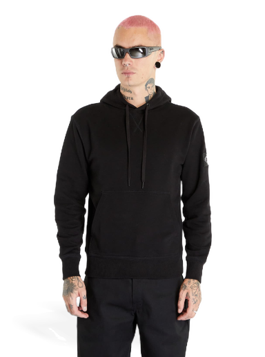 Pulover CALVIN KLEIN Jeans Badge Hoodie Black Črna | J30J323430 BEH