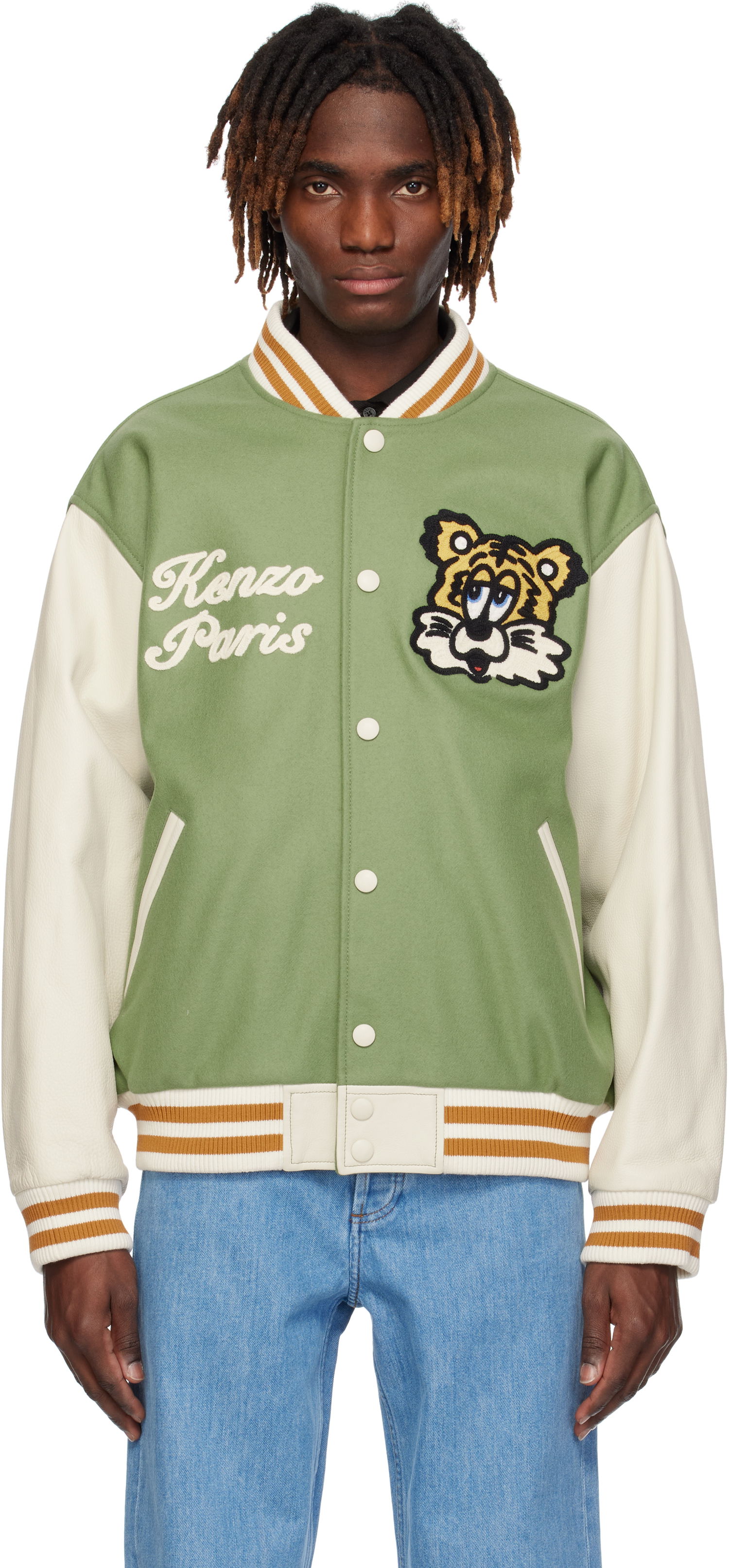 Bomber jakna KENZO VERDY Edition Varsity Bomber Jacket Zelena | FF58BL1509OH, 0