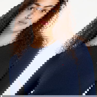 Pleteni pulover Tommy Hilfiger Tommy Hilfiger Soft Wool Long Sleeve Sweater Mornarica | WW0WW40264 C1G, 4