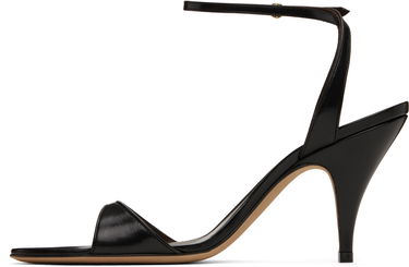 Modni dodatki The Row The Row Vika Ankle Strap Heeled Sandals Črna | F1584-SL1, 2