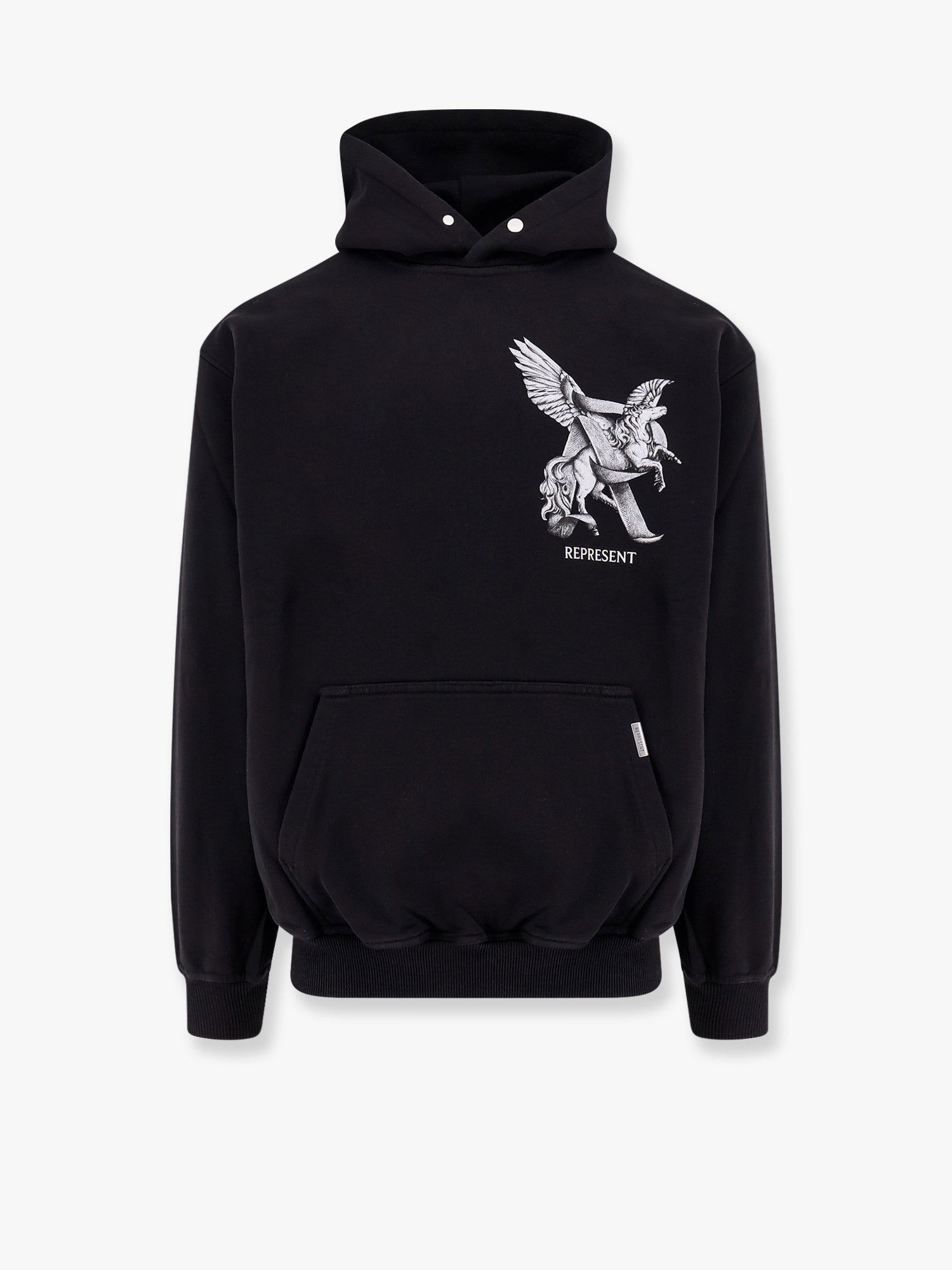 Pulover Represent Clo Represent Pegasus Hoodie Črna | MLM4106501, 0