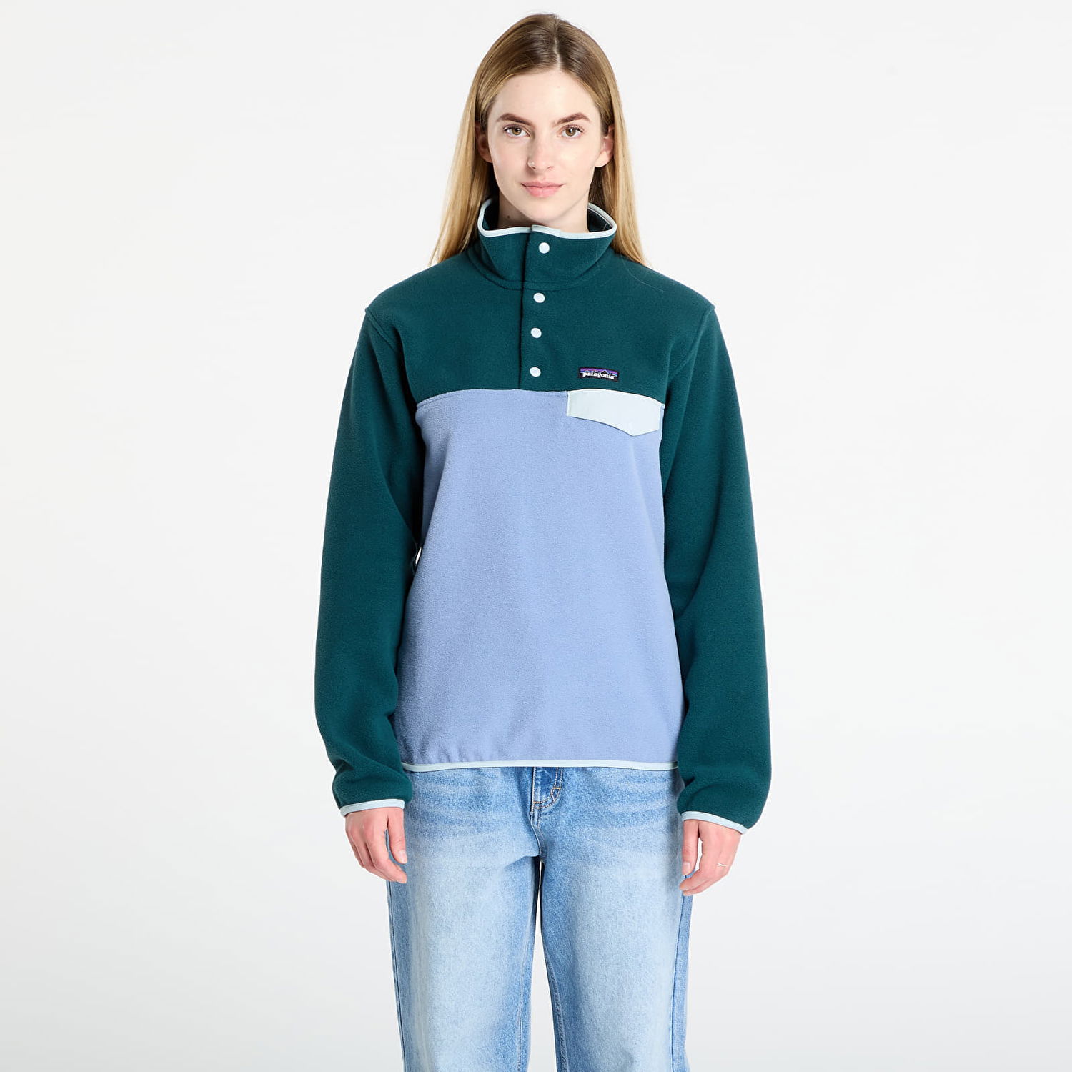 Pleteni pulover Patagonia Lightweight Synchilla Snap-T Pullover Večbarvna | 25455 BNLB, 0