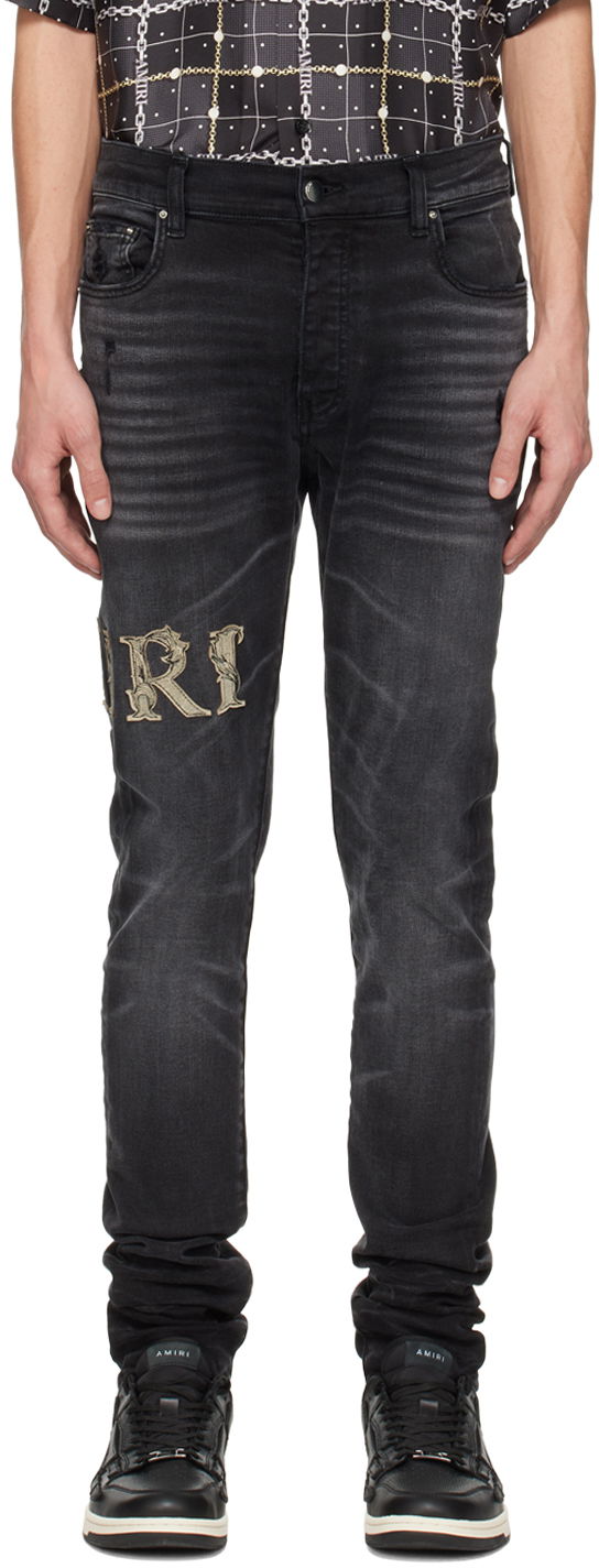 Kavbojke AMIRI AMIRI Baroque Jeans Črna | AMDNSY1026