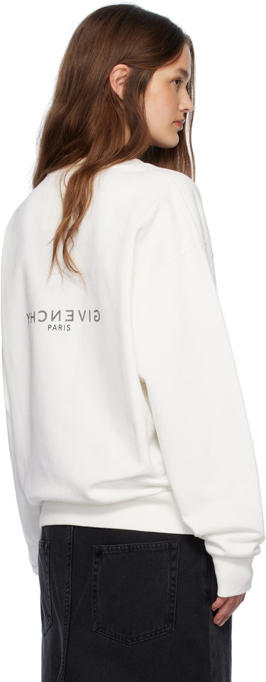 Pleteni pulover Givenchy Givenchy Reverse Sweatshirt Bela | BMJ0LC3YQJ130, 2