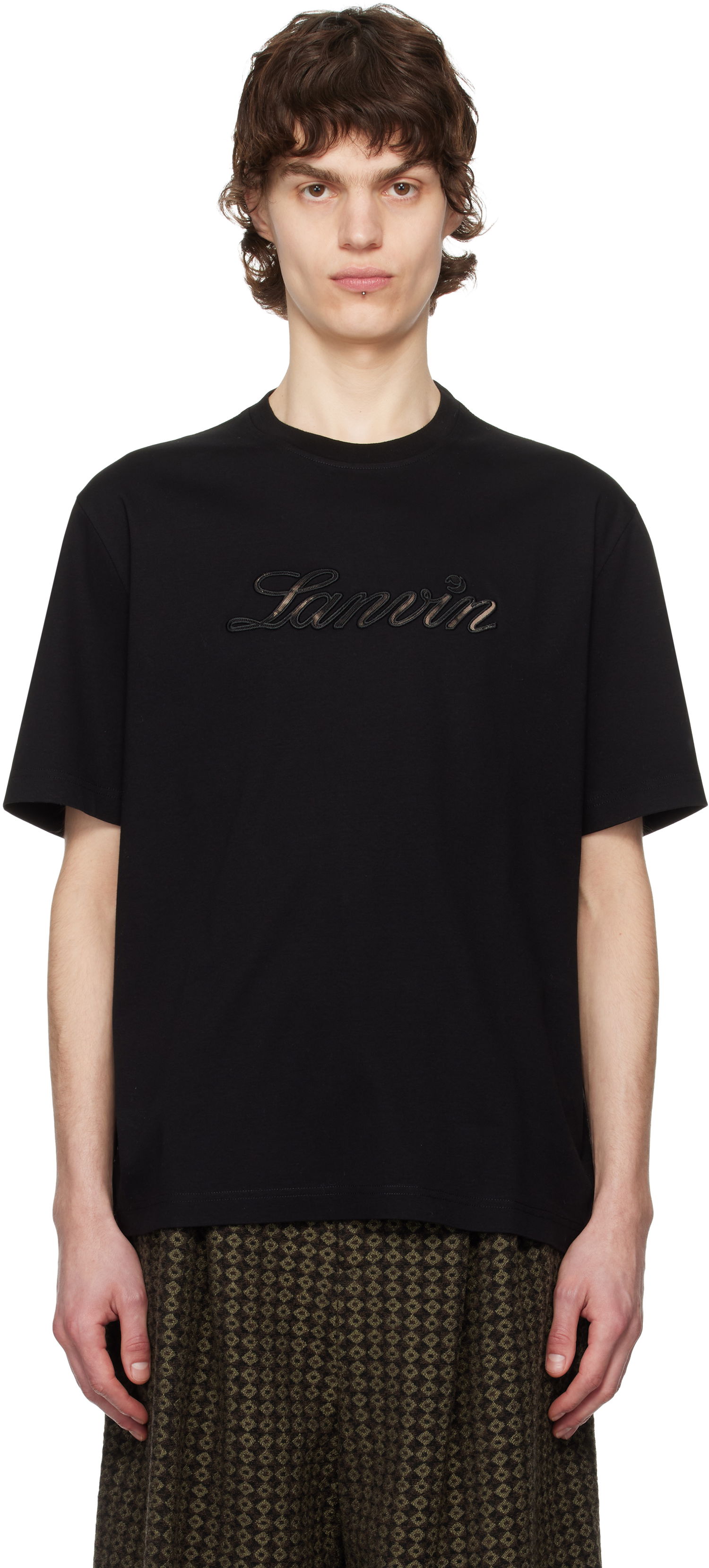 Majica LANVIN Lanvin Logo T-Shirt Črna | RM-TS0115-J171-P25, 0