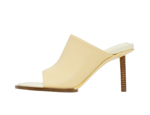 Superge in čevlji Jacquemus Le Raphia 'Les Mules Rond Carré' Mules "Off-White" Bela | 23E231FO047-3073