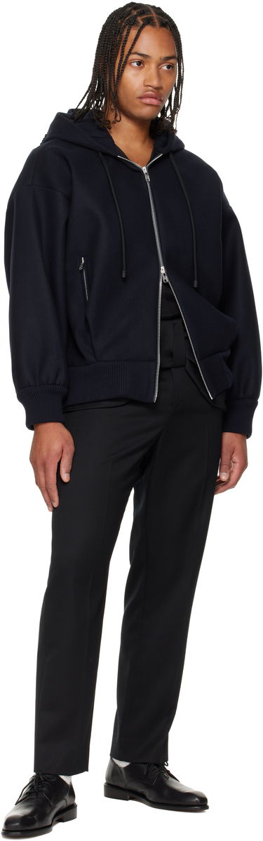Bomber jakna Simone Rocha Simone Rocha Hooded Zip Bomber Jacket Mornarica | 6145B 1265, 3