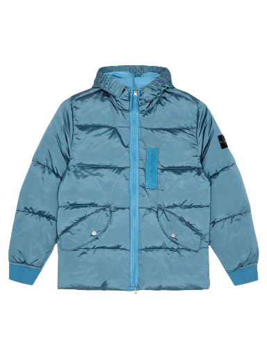 Puhovka Stone Island Hooded Down Jacket Modra | 771543619 V0046