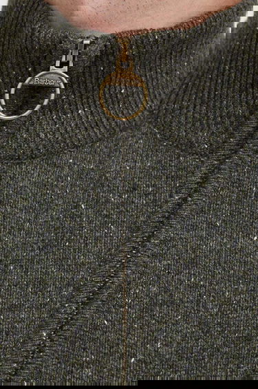 Pleteni pulover Barbour Sweater With Half Zipper Črna | MKN1187, 4