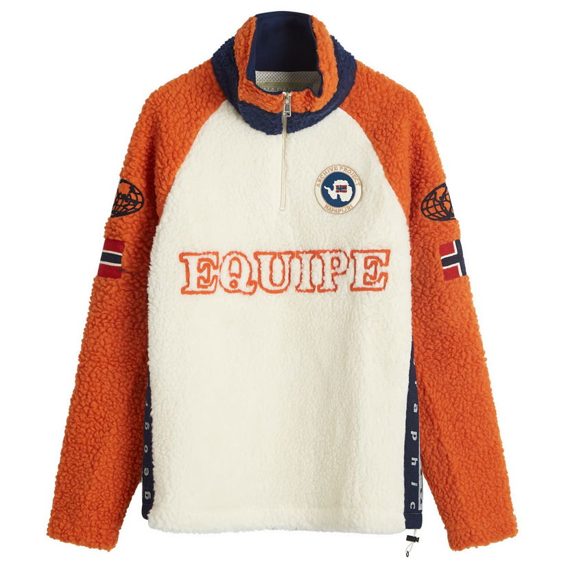 Pulover Napapijri Fleece Jacket With Zipper Bež | NP0A4IK6MO91