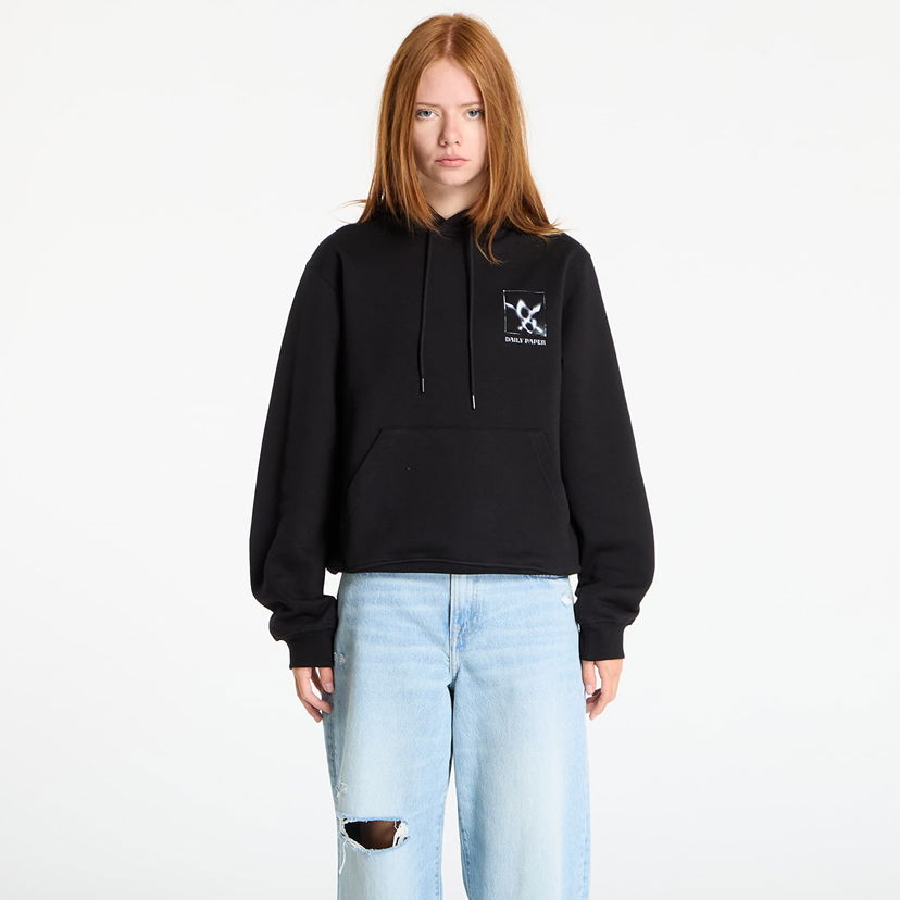 Pulover DAILY PAPER Daily Paper Shadow Grid Hoodie Črna | 2521098
