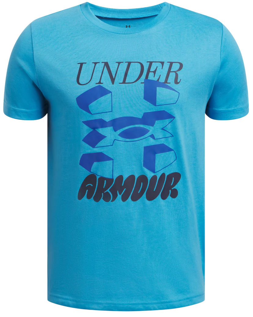 Majica Under Armour Split Big Logo Short Sleeve T-Shirt Modra | 1390003-452