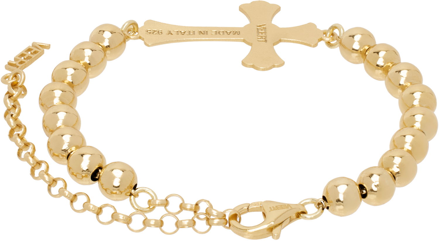 Zapestnica VEERT Cross Bracelet Kovinski | BR01PL-YG, 1