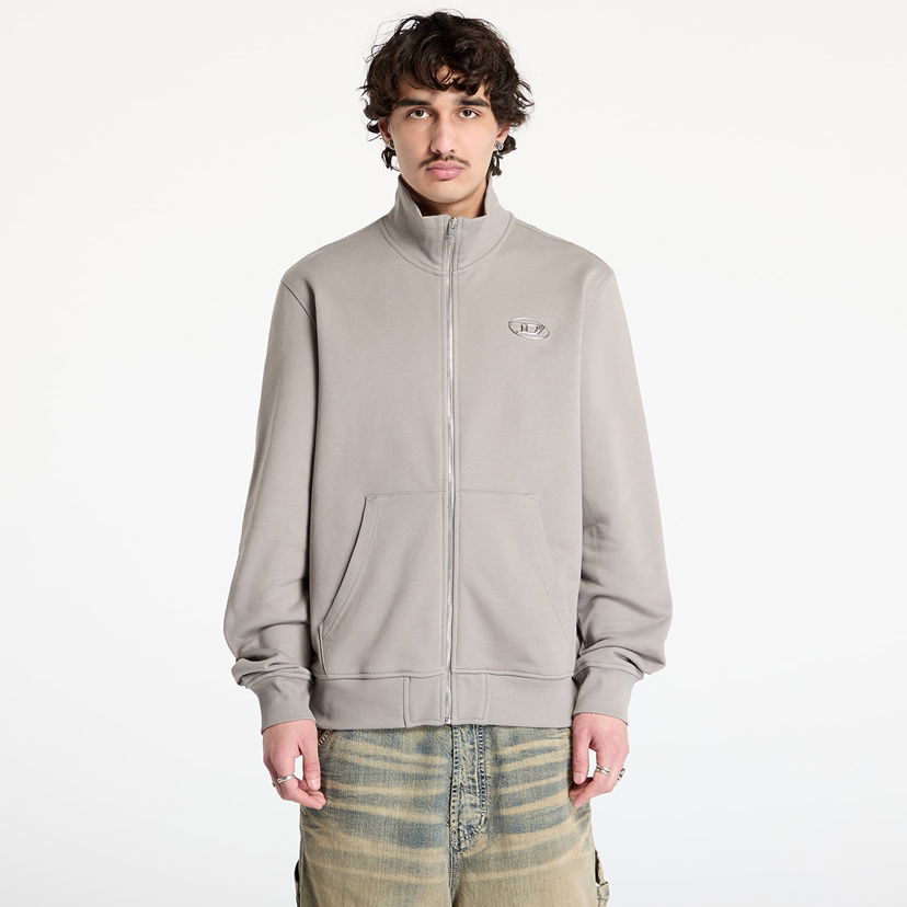 Pulover Diesel Diesel S-Ginni-Zip-Od Sweatshirt Siva | A11439_0BMBJ Frost Gray