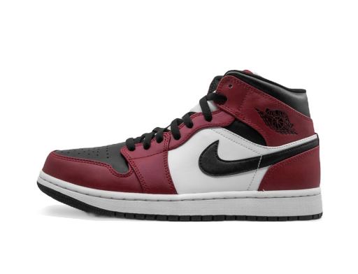Omejena izdaja Jordan Air Jordan 1 Mid "Chicago Black Toe" Rdeča | 554724-069