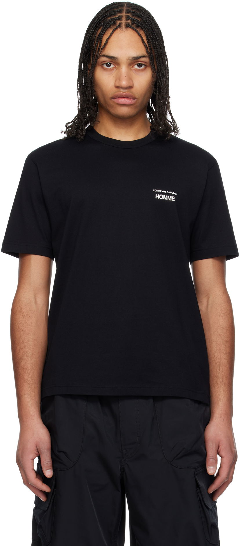 Majica Comme des Garçons Homme Logo T-Shirt Črna | HO-T101-051