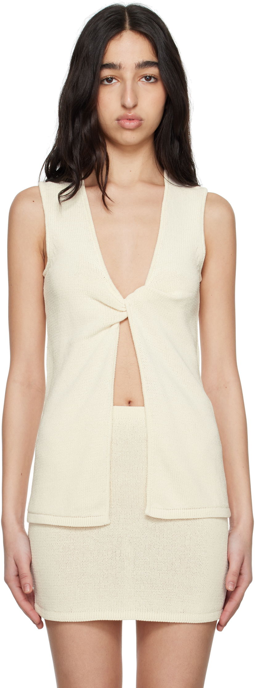 Krila BEC + BRIDGE BEC + BRIDGE Milla Twist Knit Tank Top Bež | A25-21701