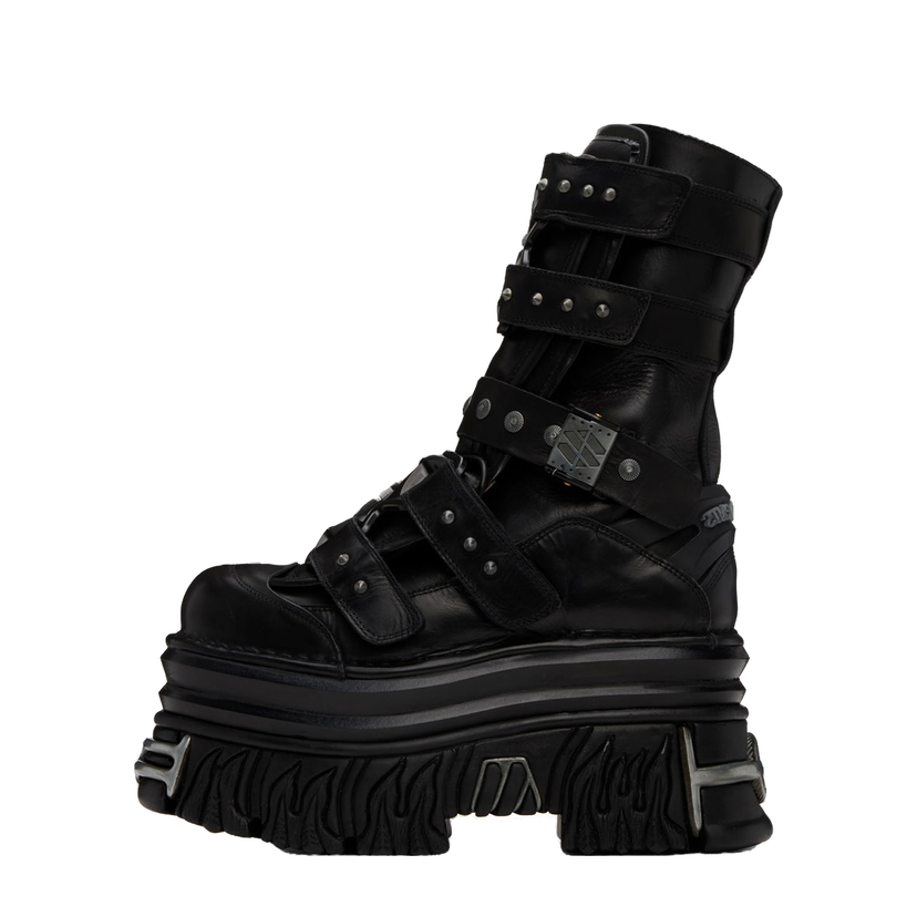 Superge in čevlji VETEMENTS New Rock Edition Gamer Boots Črna | UA65BO100B
